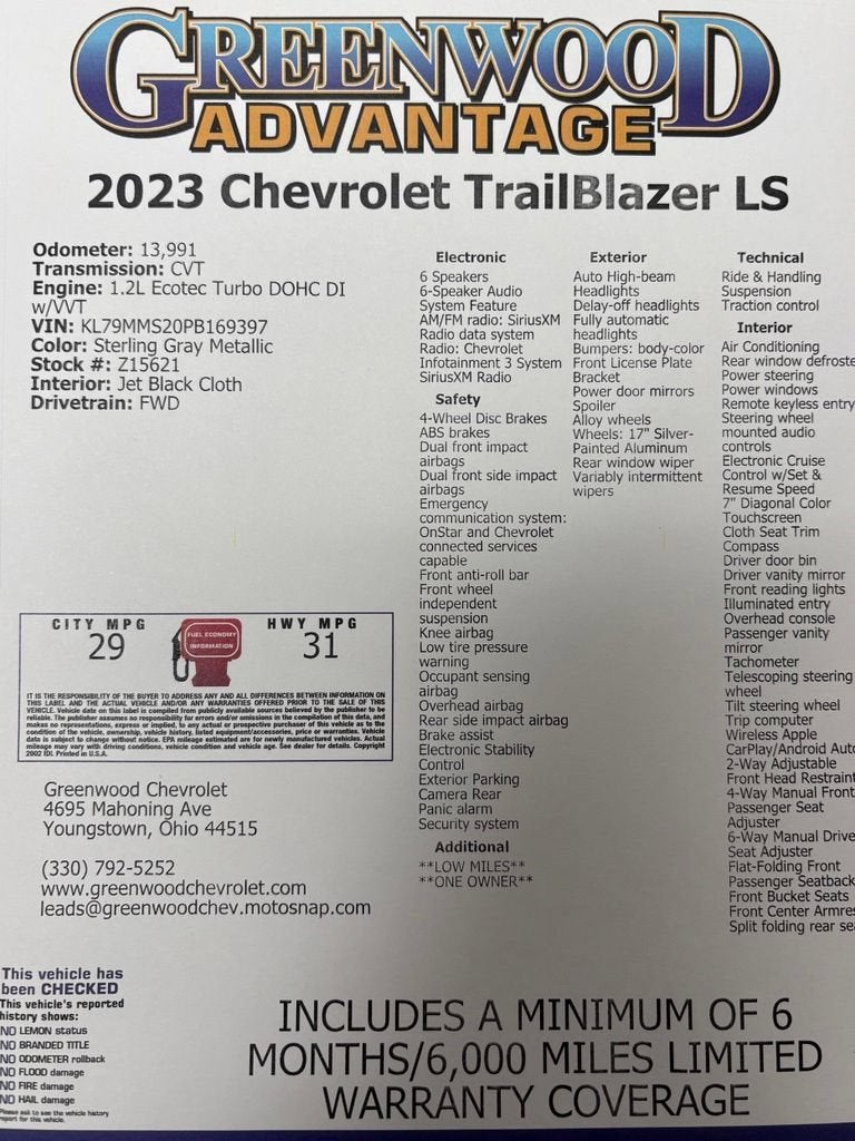 2023 Chevrolet Trailblazer LS