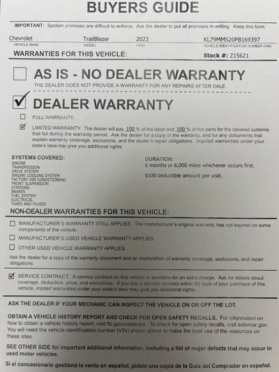 2023 Chevrolet Trailblazer LS