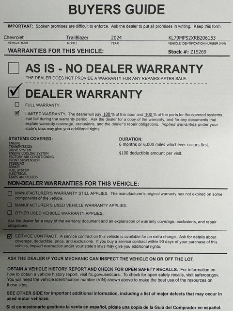 2024 Chevrolet Trailblazer LT