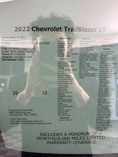 2022 Chevrolet Trailblazer LT