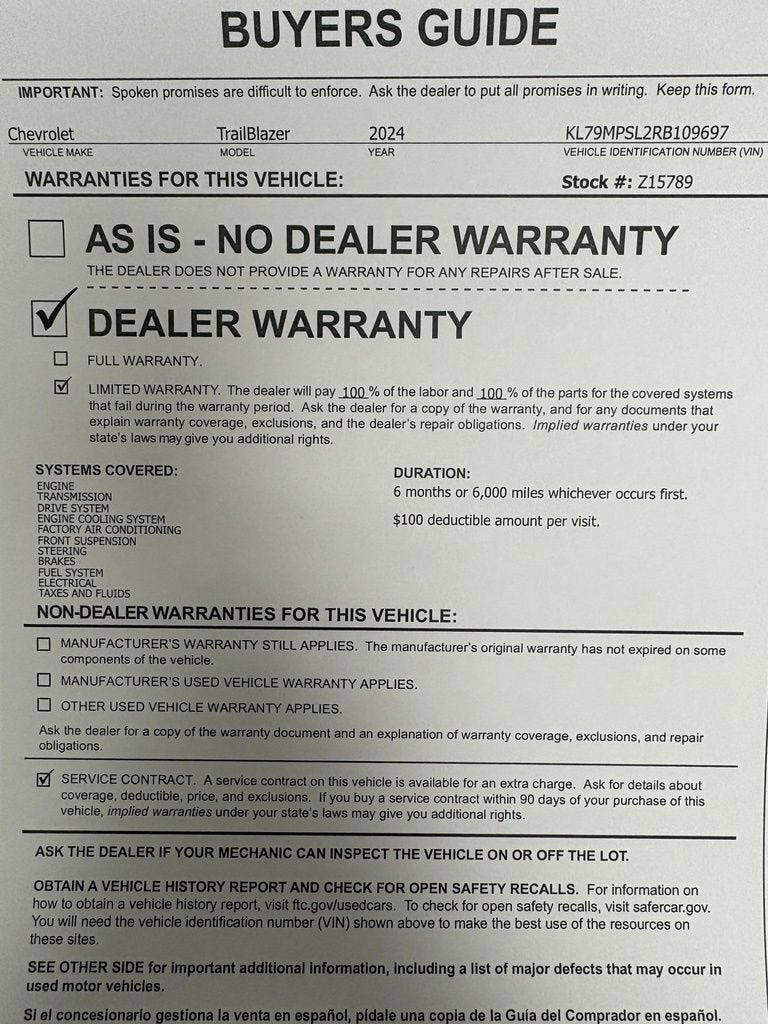 2024 Chevrolet Trailblazer LT