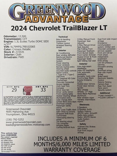 2024 Chevrolet Trailblazer LT