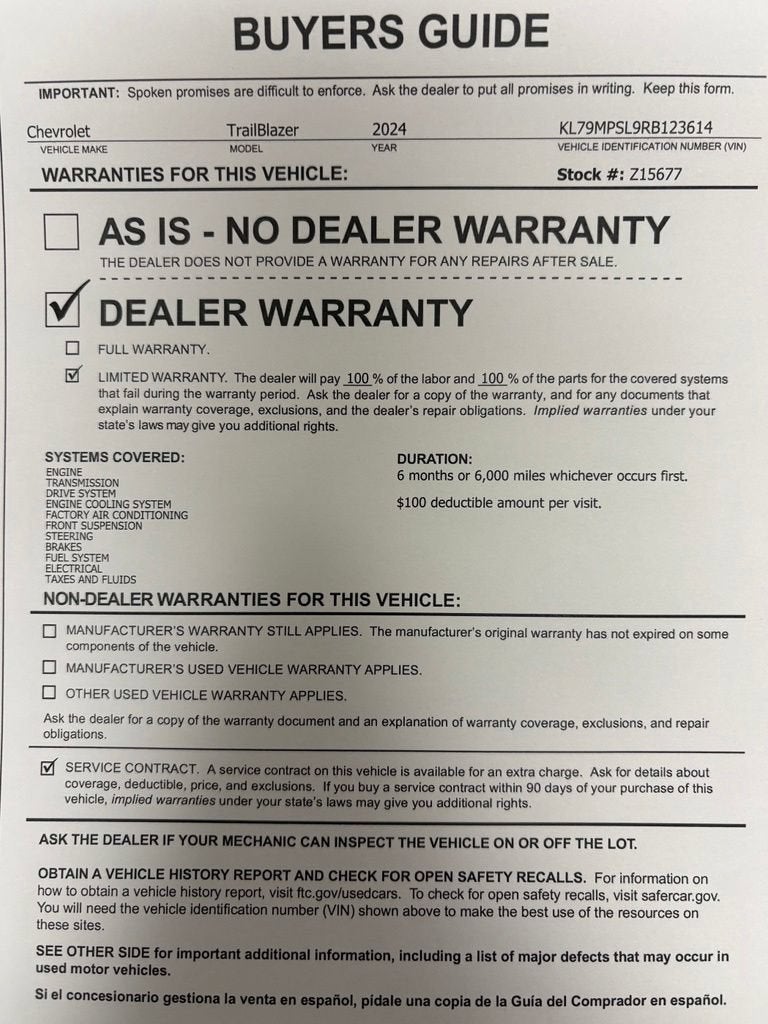 2024 Chevrolet Trailblazer LT