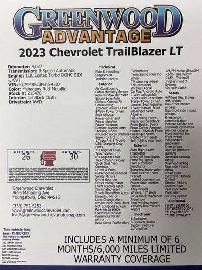2023 Chevrolet Trailblazer LT