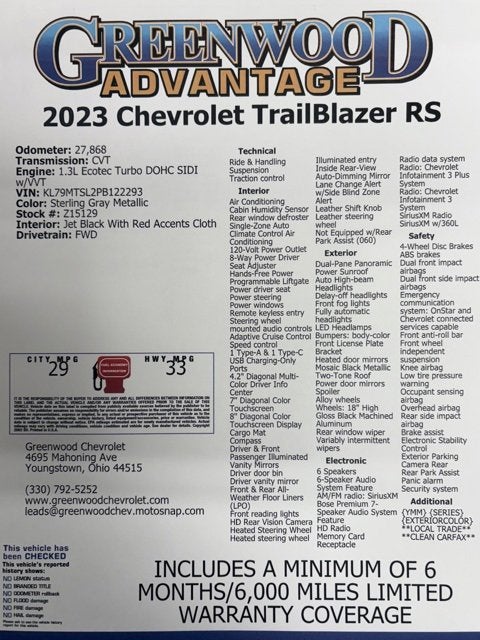 2023 Chevrolet Trailblazer RS