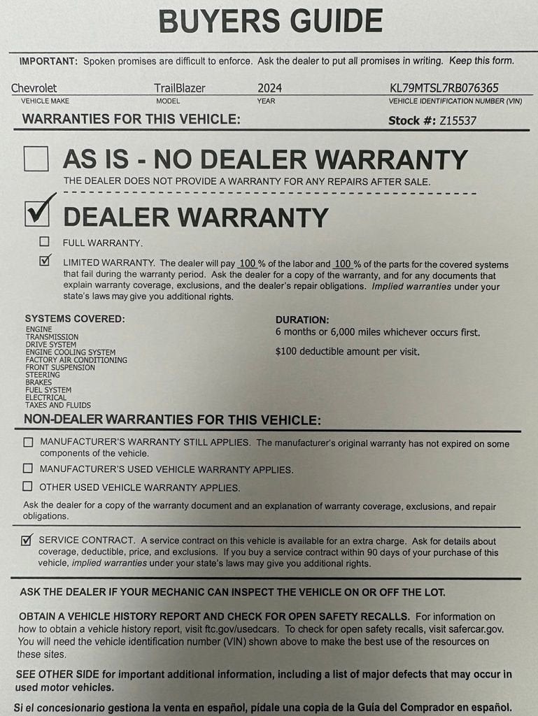 2024 Chevrolet Trailblazer RS
