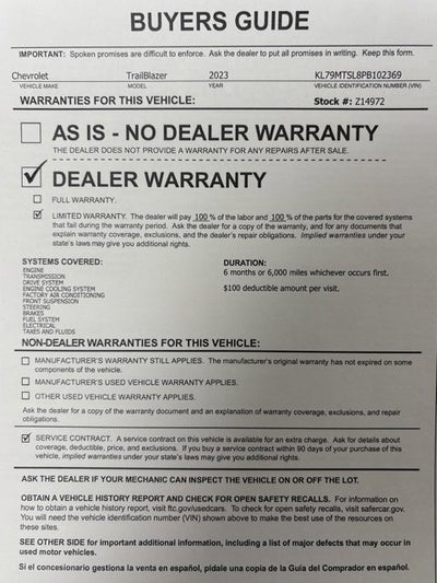 2023 Chevrolet Trailblazer RS