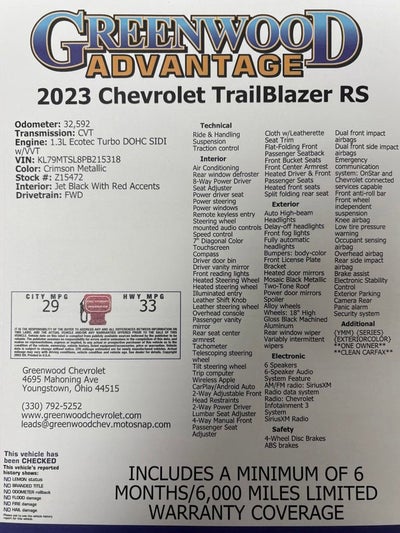 2023 Chevrolet Trailblazer RS