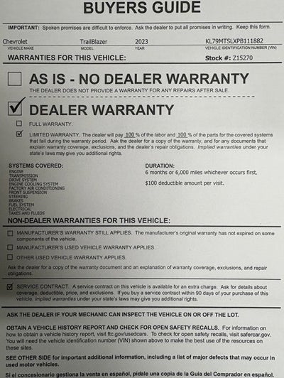 2023 Chevrolet Trailblazer RS