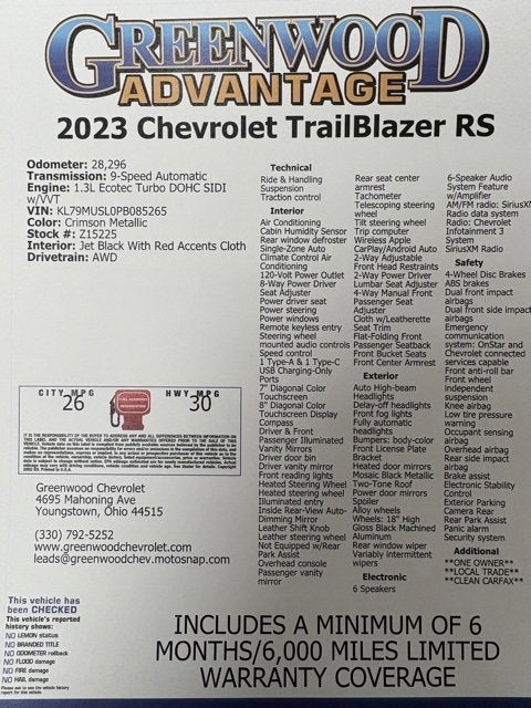 2023 Chevrolet Trailblazer RS