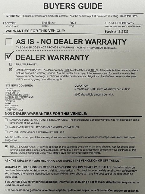 2023 Chevrolet Trailblazer RS