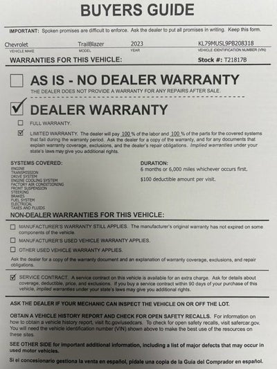 2023 Chevrolet Trailblazer RS