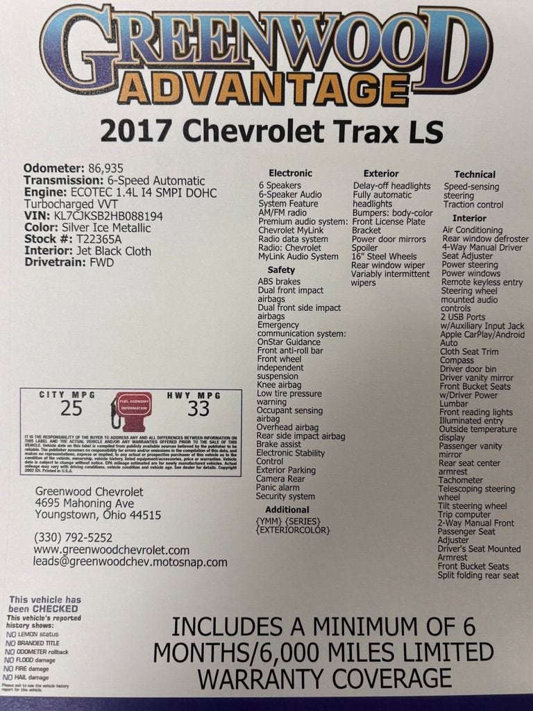2017 Chevrolet Trax LS
