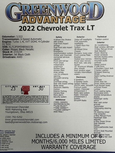 2022 Chevrolet Trax LT