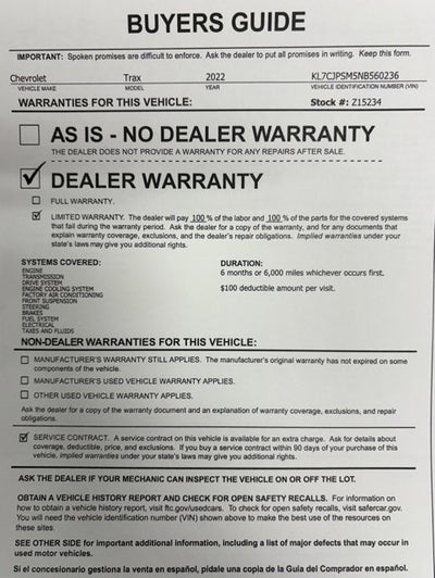 2022 Chevrolet Trax LT