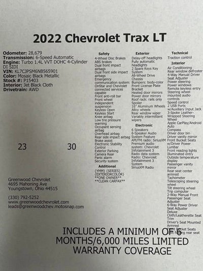 2022 Chevrolet Trax LT