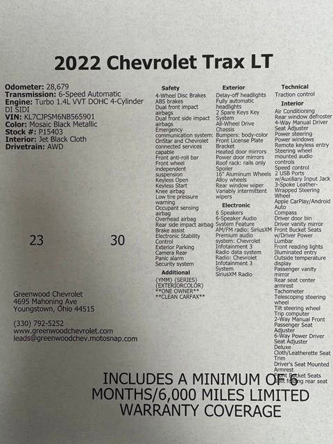 2022 Chevrolet Trax LT