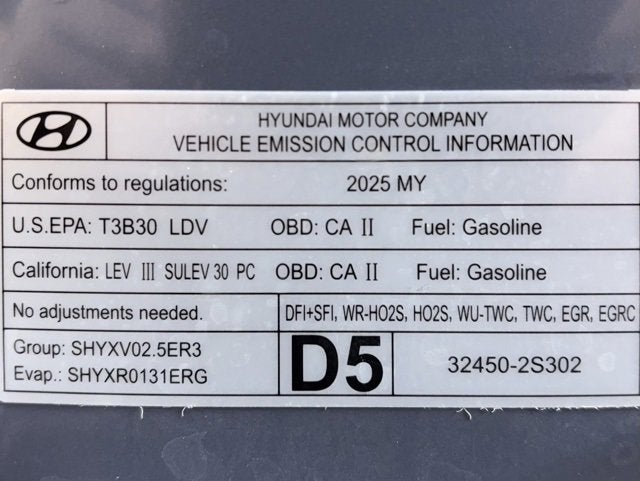 2025 Hyundai Sonata SEL Convenience