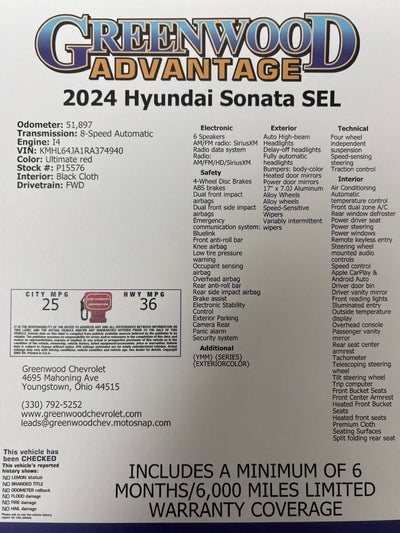 2024 Hyundai Sonata SEL