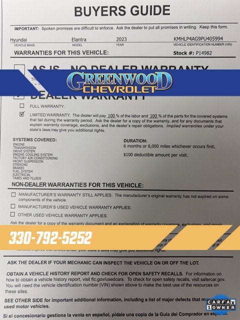 2023 Hyundai Elantra Limited