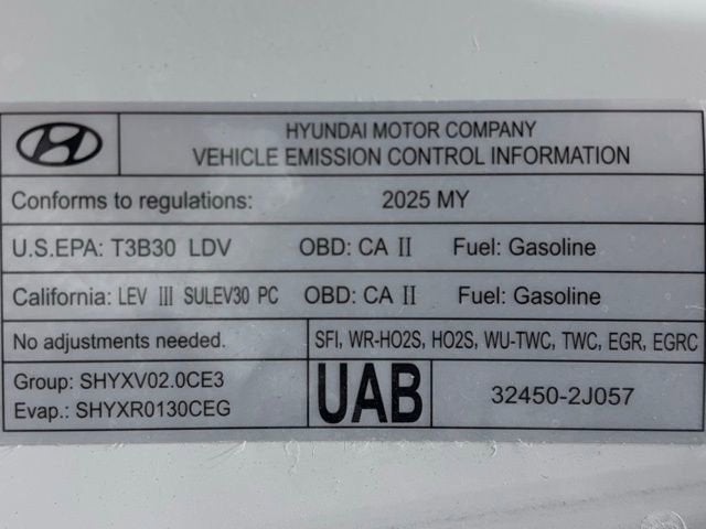 2025 Hyundai Elantra SEL Convenience