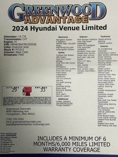 2024 Hyundai Venue Limited