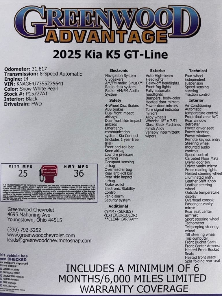 2025 Kia K5 GT-Line