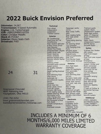 2022 Buick Envision Preferred