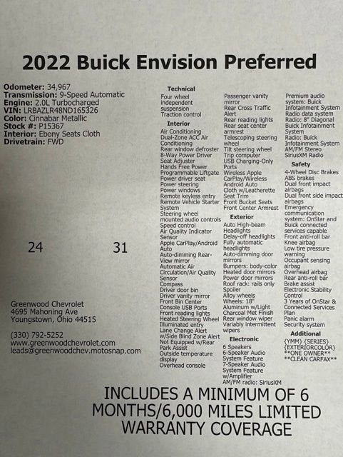 2022 Buick Envision Preferred