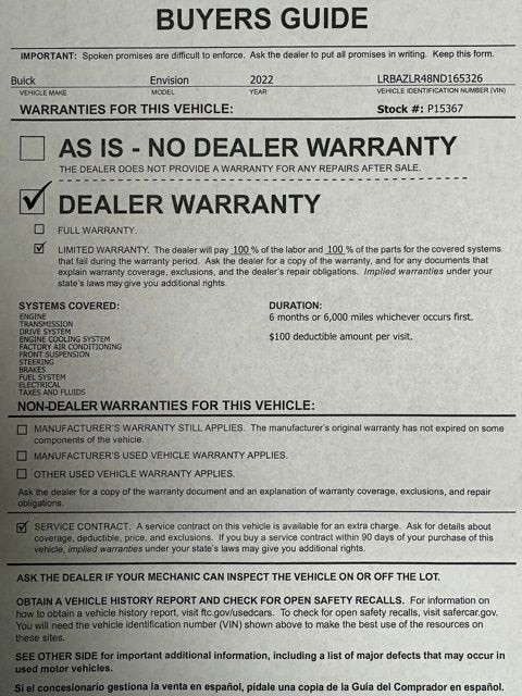 2022 Buick Envision Preferred