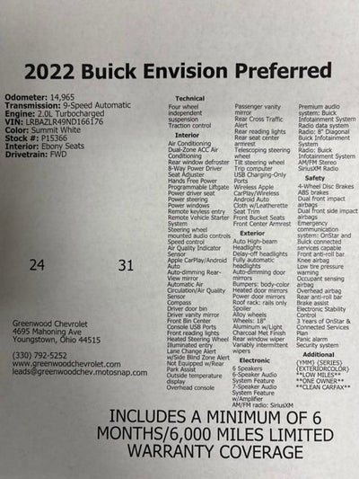 2022 Buick Envision Preferred