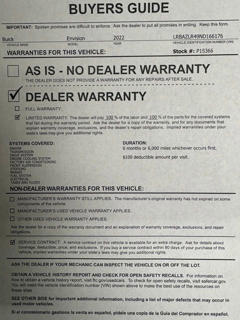 2022 Buick Envision Preferred