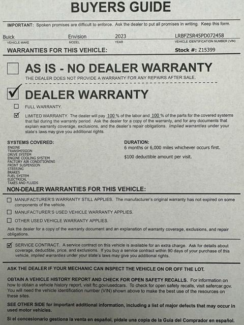 2023 Buick Envision Avenir