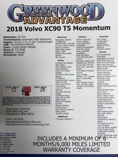 2018 Volvo XC90 Momentum