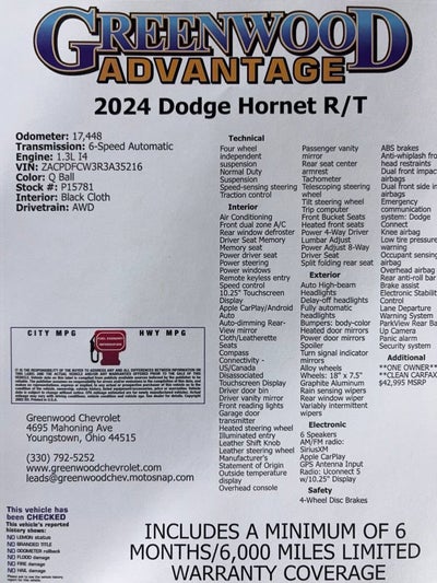 2024 Dodge Hornet R/T