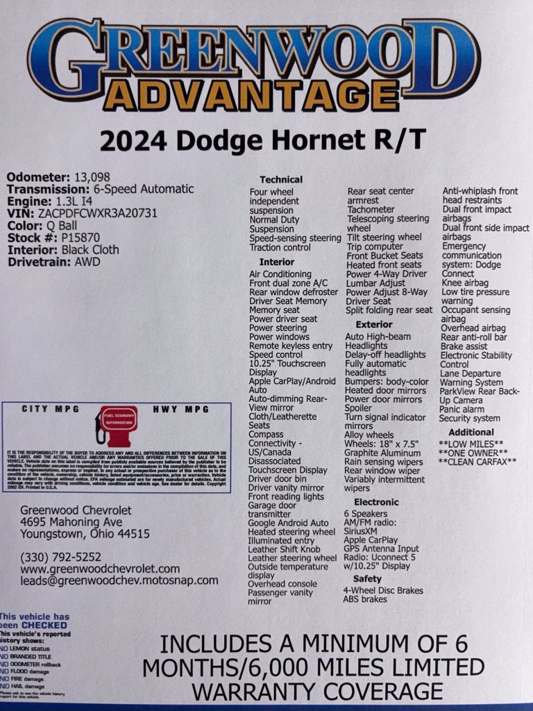 2024 Dodge Hornet R/T