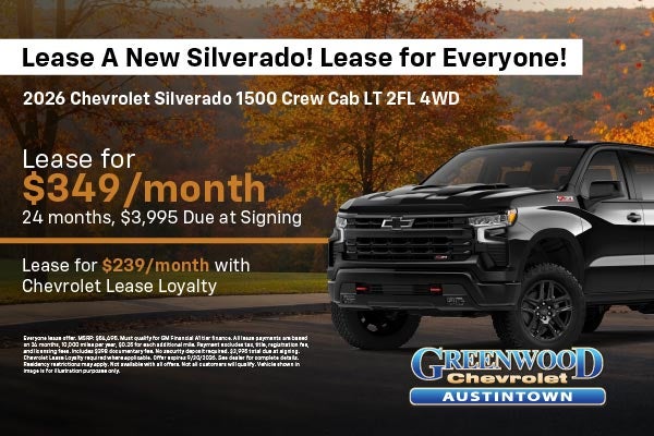 Silverado on fall background
