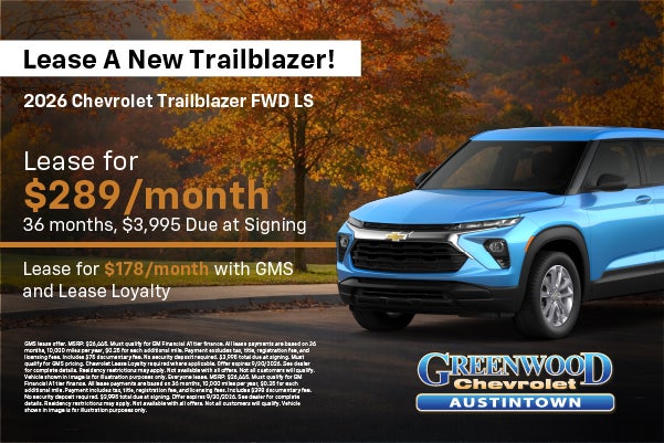 Trailblazer on fall background