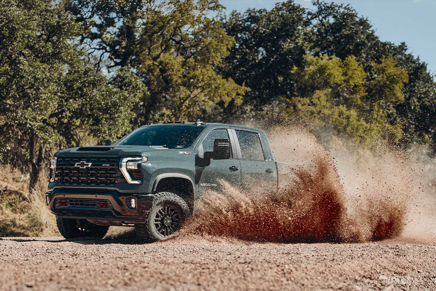 Silverado HD ZR2 off-road action
